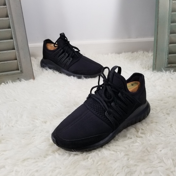 adidas tubular radial triple black